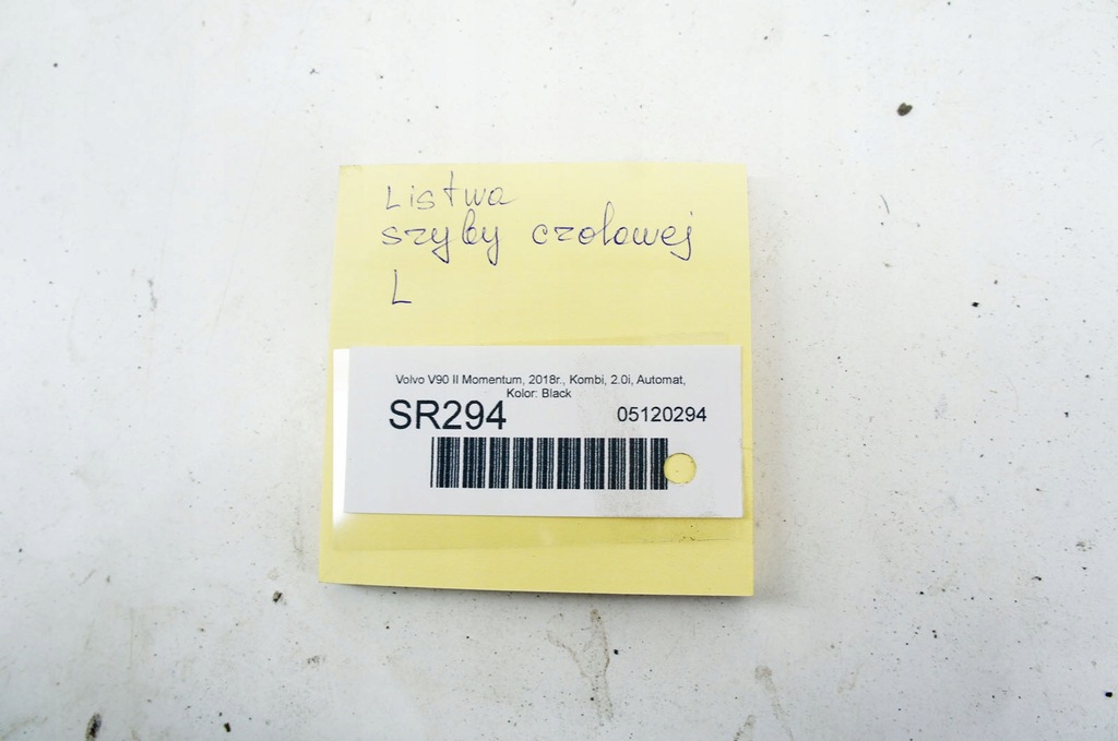 фото №5, Sr294 volvo v90 ii t5 16- молдинг скло лобове ліва лівий перед