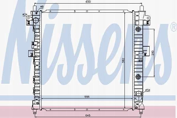 Nissens 64316 радиатор, система охлаждение двигателя в Украине