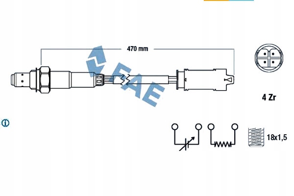 фото №2, Датчик лямбда-зонд fae +gratisy