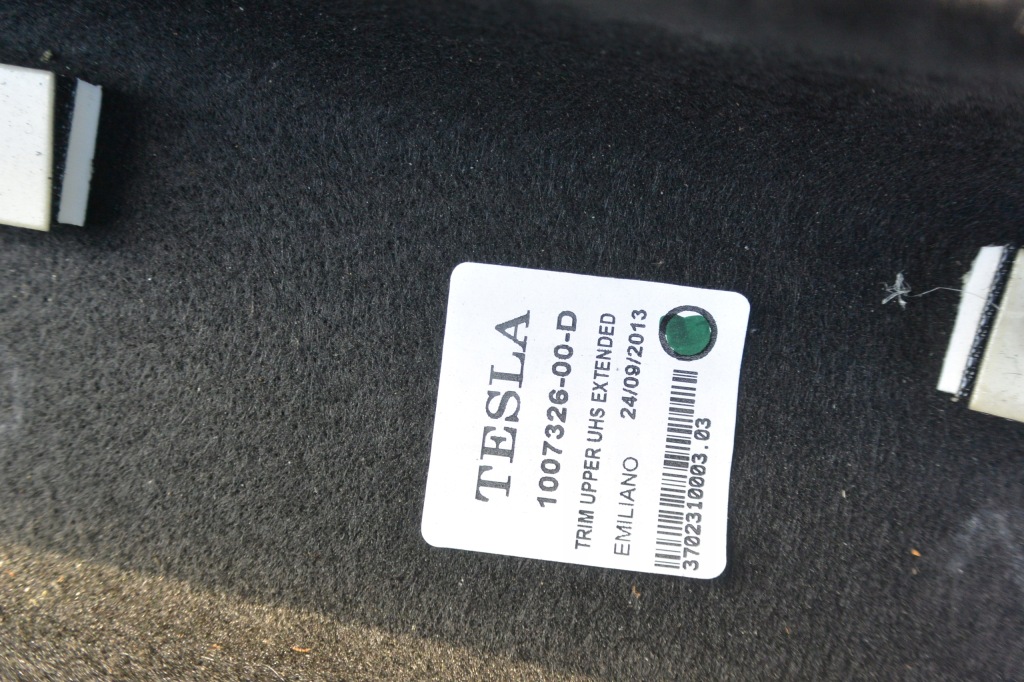 Защита заглушка багажника комплект  tesla model s 12-16 Оригинал