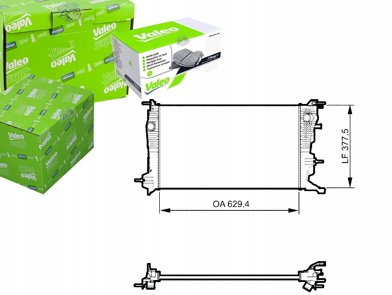 фото №1, Valeo 735607 радиатор, система охлаждение двигателя