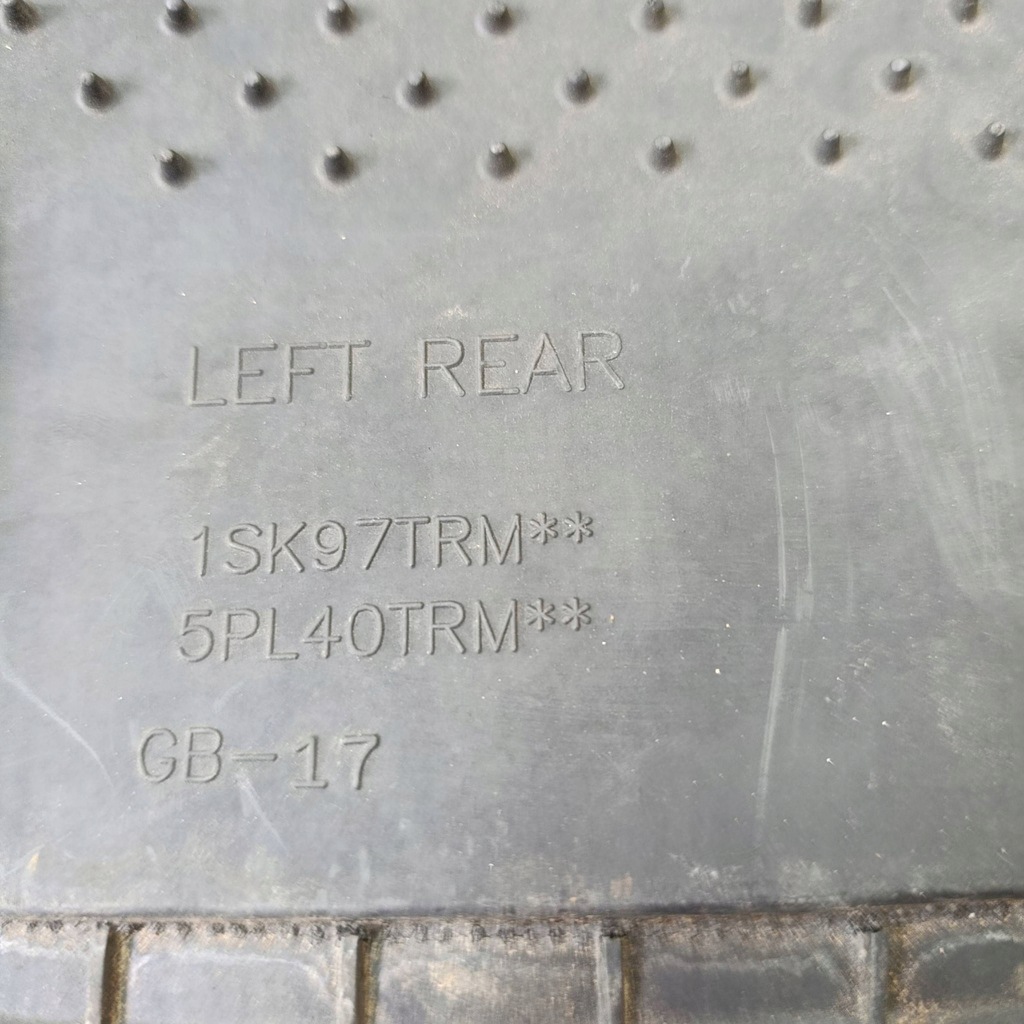 фото №7, Jeep wrangler 2016 задня сторона ліва килимок автомобільний задній