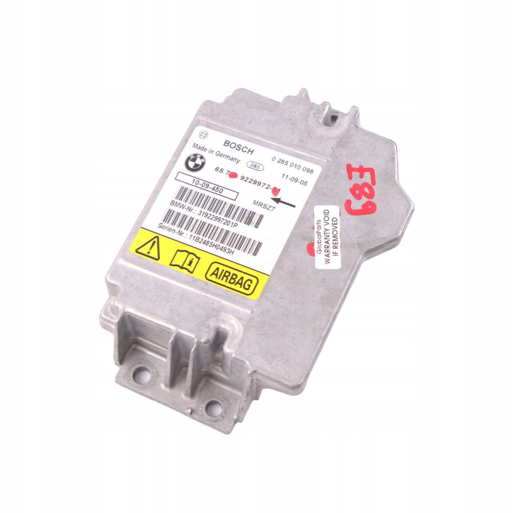Bmw z4 e89 kabriolet cabrio блок керування модуль подушка безпеки ecu 9229972 Оригінал