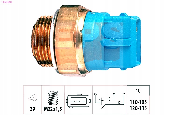фото №2, Вимикач вентилятора радіатора opel eps