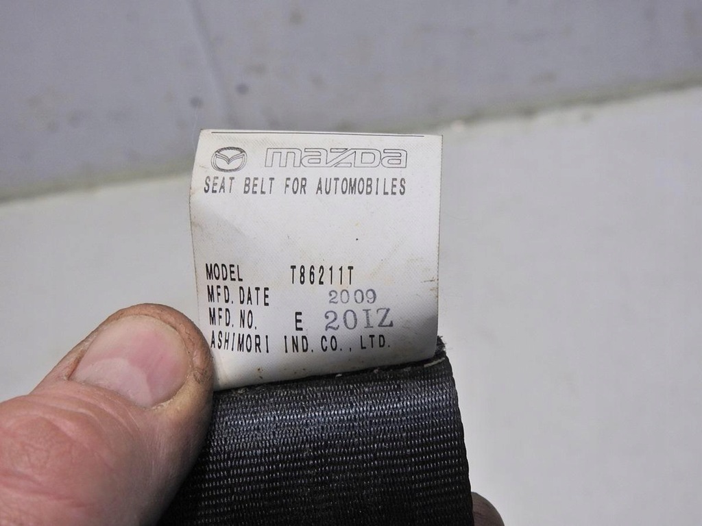фото №10, Pas безпеки лівий задня iii ряд mazda 5 i