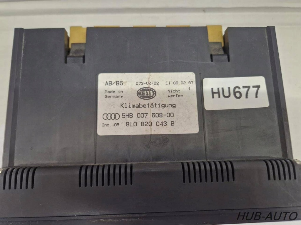 фото №7, Панель керування обдув кондиціонера audi a3 8l a4 b5 5hb00760800