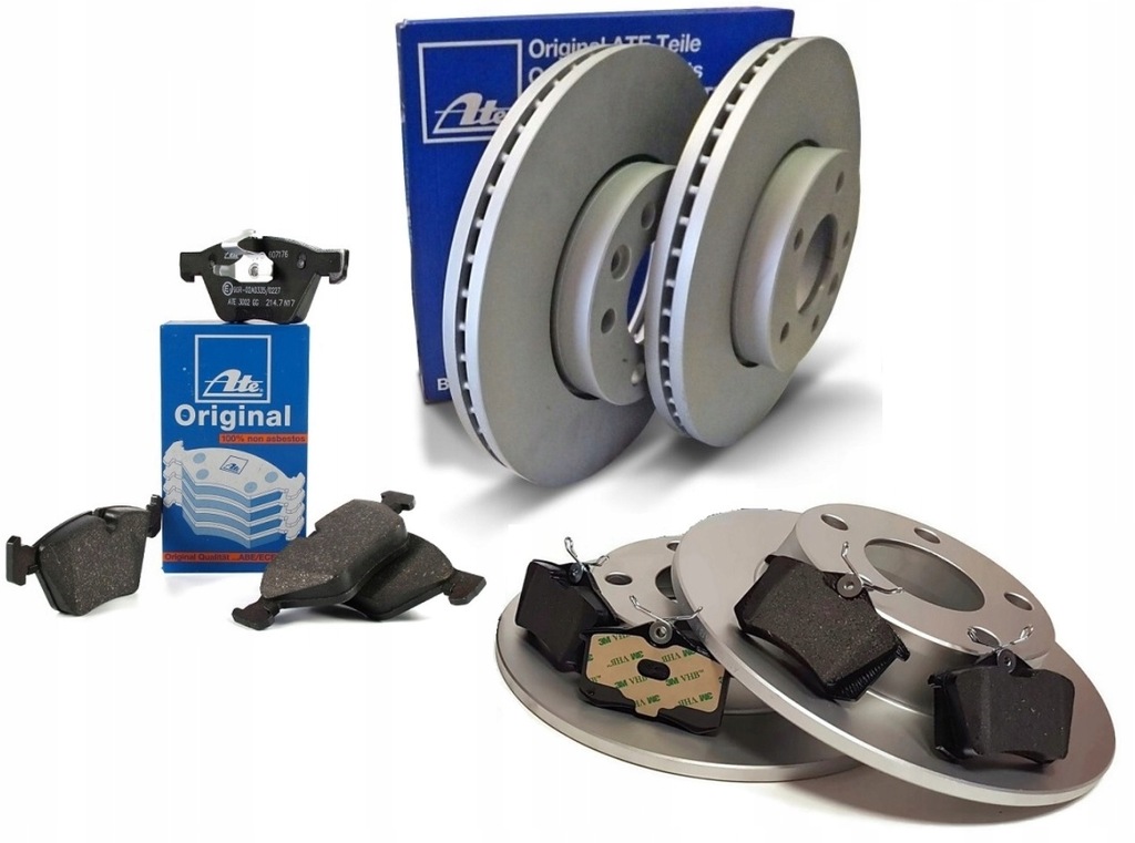 фото №1, Гальмівні диски гальмівні колодки ate перед + задня ford focus mk 3 iii