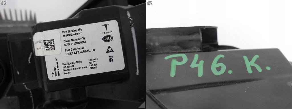 Tesla model 3 y рестайлінг  20- full led фара+ модуль європа Оригінал