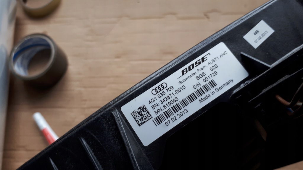 фото №8, S6 c7 4g a6 динамік сабвуфер bose 4g1035709 sedan
