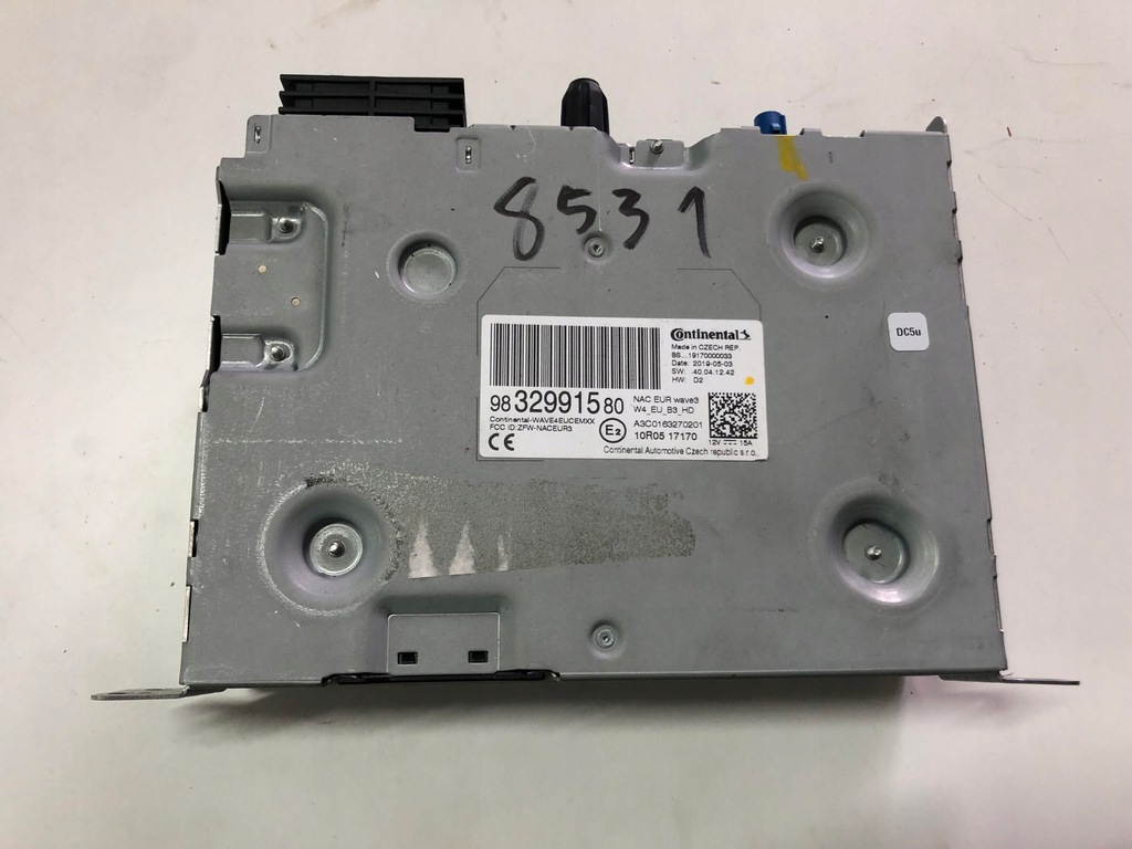 фото №1, Citroen ds7 17- радіо навігація 9832991580