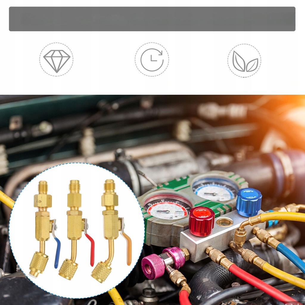 фото №7, Клапан закритий охолоджуючої кулька масляний радіатор золота 8,5x2x1,5cm 3 szt