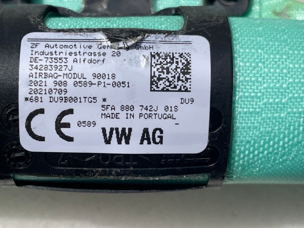 фото №6, Seat leon iv hb шторка безопасности воздушная air bag l 5fa880741j p 5fa880742j