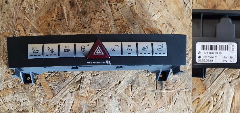 фото №1, Панель керування перемикачі mercedes w171 r171