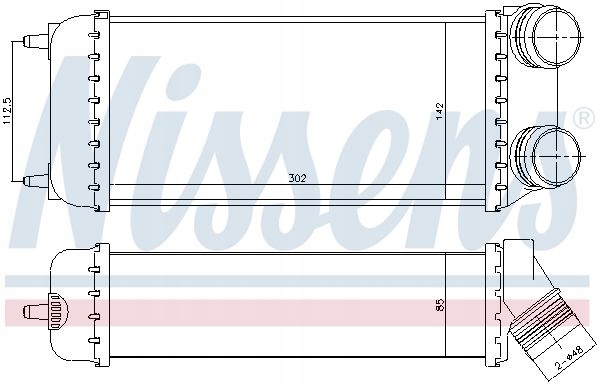 Nissens 96638 радиатор воздуха наддувочный Недорого
