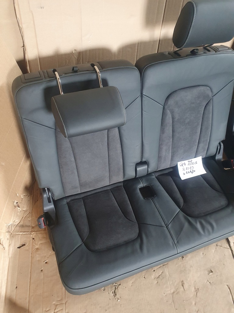 фото №8, Audi q7 4l сидіння заднє сидіння i ряд ii ряд алькантара заднє сидіння сидіння