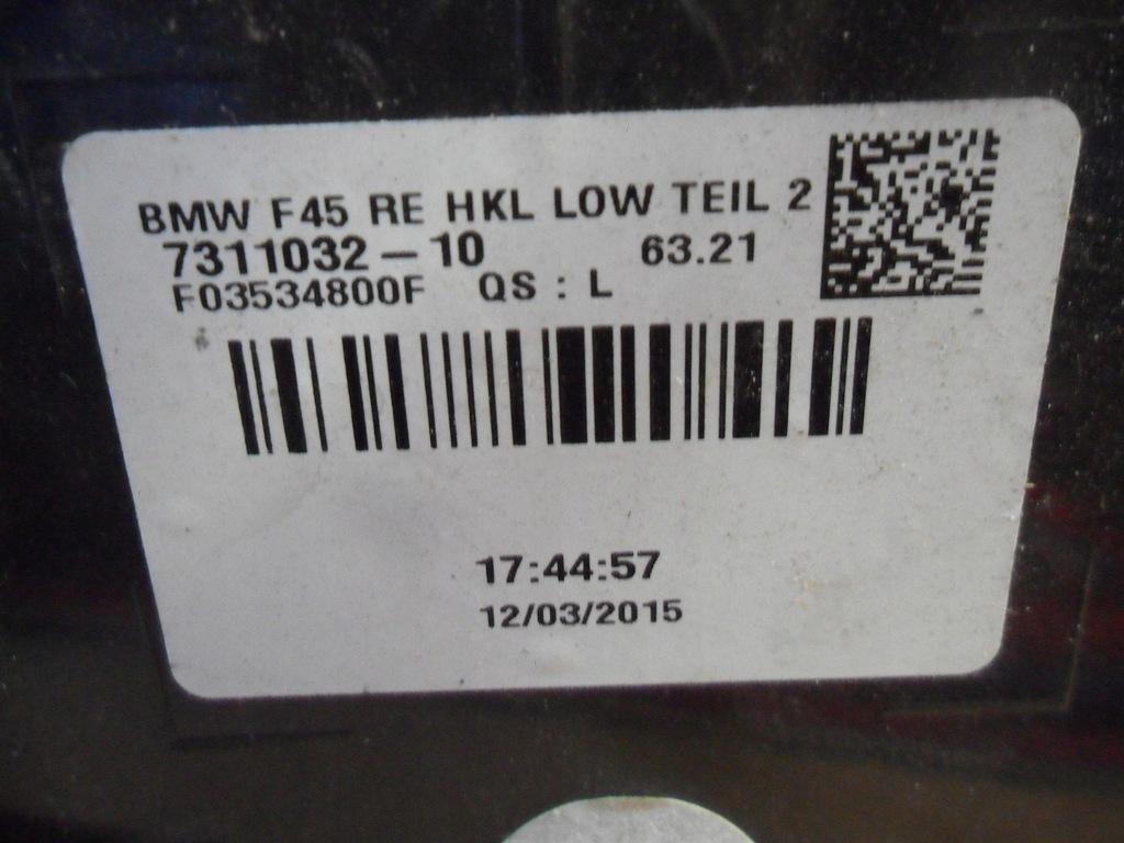 фото №11, Bmw 2 f45 лампа права задня задня w кришка 7311032