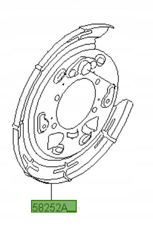 фото №1, Диск якорная правая hyundai ix35 / sportage 4wd