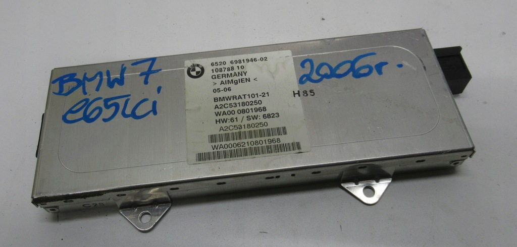фото №1, Bmw 7 e65 lci модуль блок управления тюнер радио 6981946