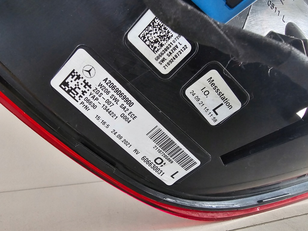 фото №10, Лампа задняя левая mercedes c klasa w206 sedan a2069069900