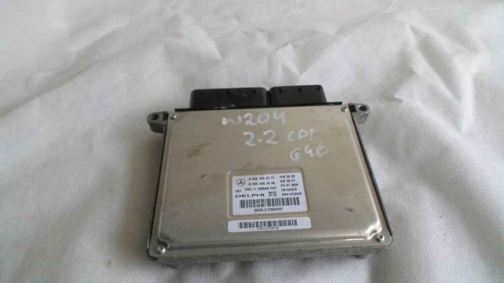 Бортовой компьютер двигателя блок управления a6461502272 0054461540 delphi 646 w204 mercedes с Разборки