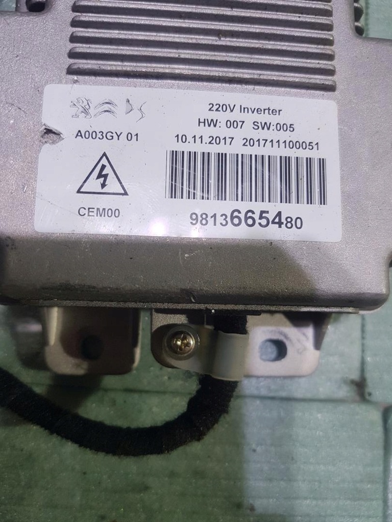 фото №2, Преобразователь напряжения peugeot 5008 ii 9813665480