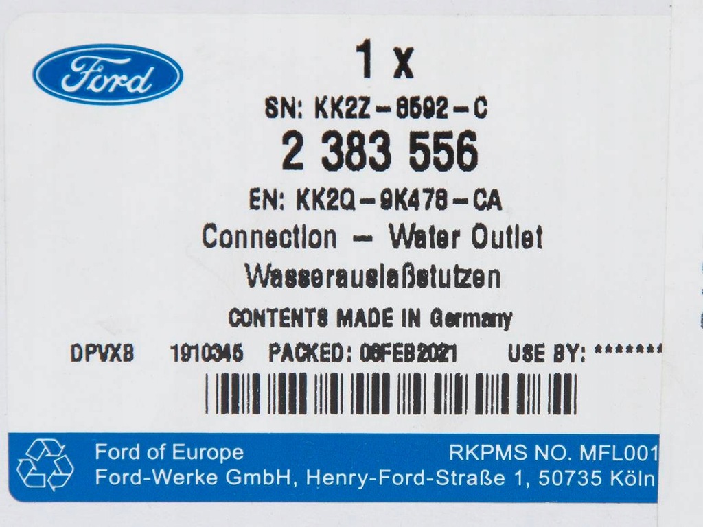 фото №13, Термостат transit / turneo custom 19- 2.0 ecoblue _ 2383556 _ kk2q-9k478-ca