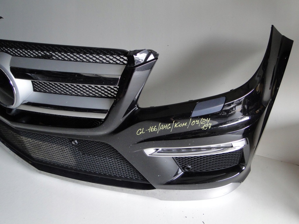 фото №12, Mercedes gls x166 166 бампер передній 63 amg na датчики pts решітка радіатора na радар