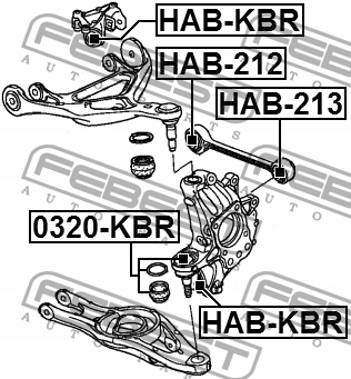 фото №3, Втулка тяга поперечний задня do honda legend iv