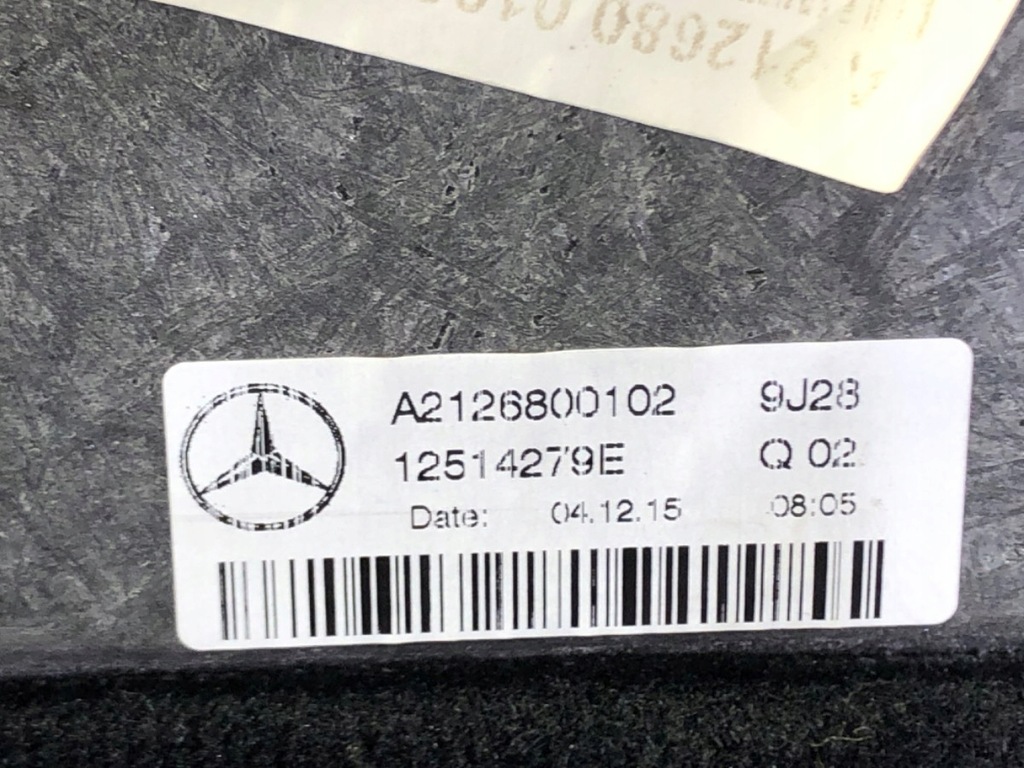 фото №5, Обшивка багажника mercedes w212 kombi 09-16 a2126800102 підлога