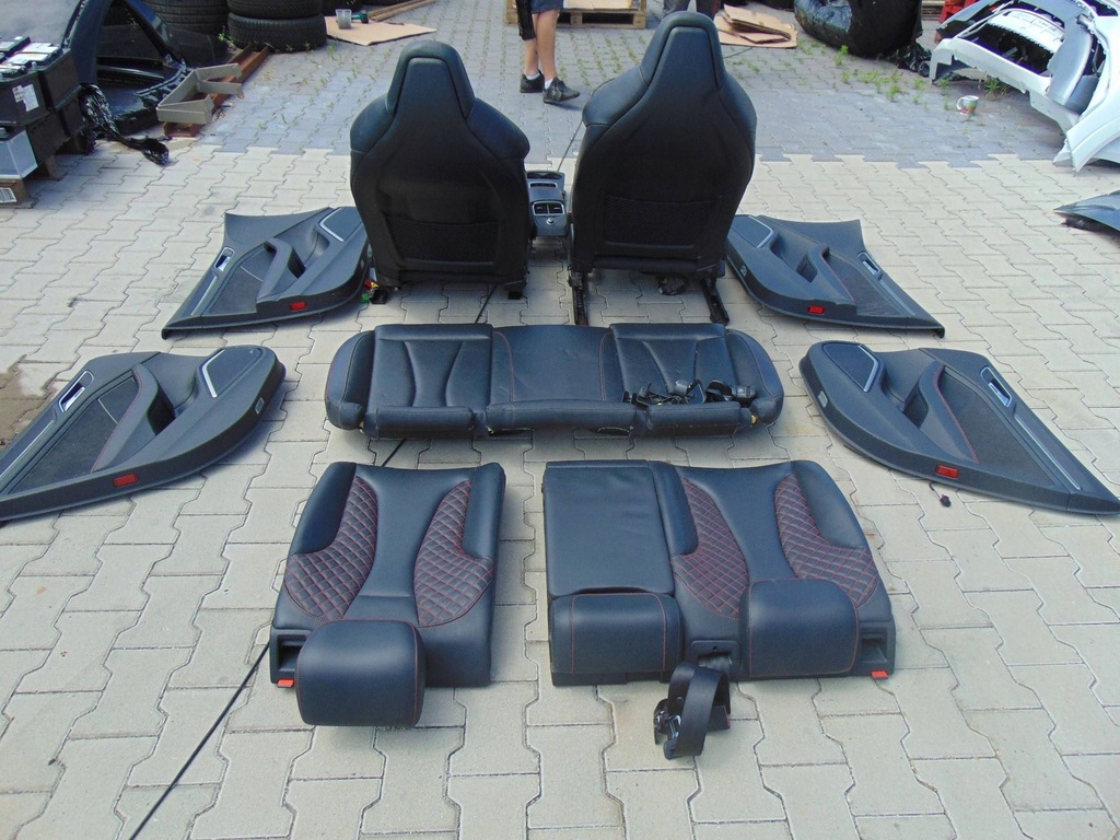 фото №9, Audi rs3 8v sportback сидіння сидіння салон обшивки підігрів