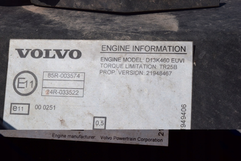 фото №8, Kompletny двигун volvo fh euro6 d13k460 euro 6
