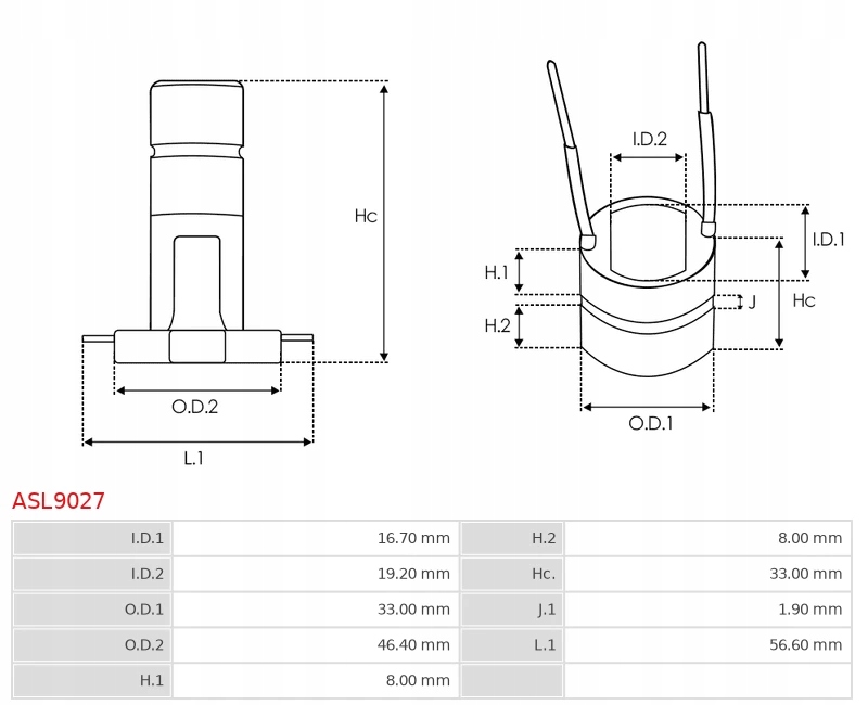 фото №10, Кільце ковзний alt. кільце ковзний komutator генератора asp