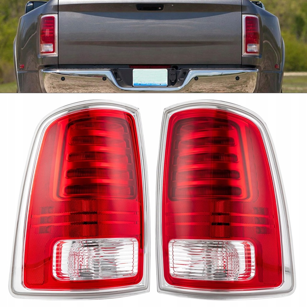 фото №1, Лампа левая + правая задняя led с хром комплект tyc dodge ram 2013-2018
