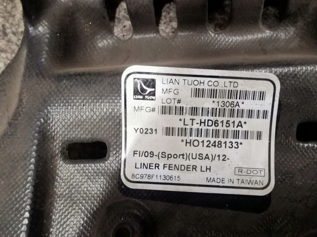 фото №4, Honda fit 2009-2012 подкрылок левая 74151tk6a00