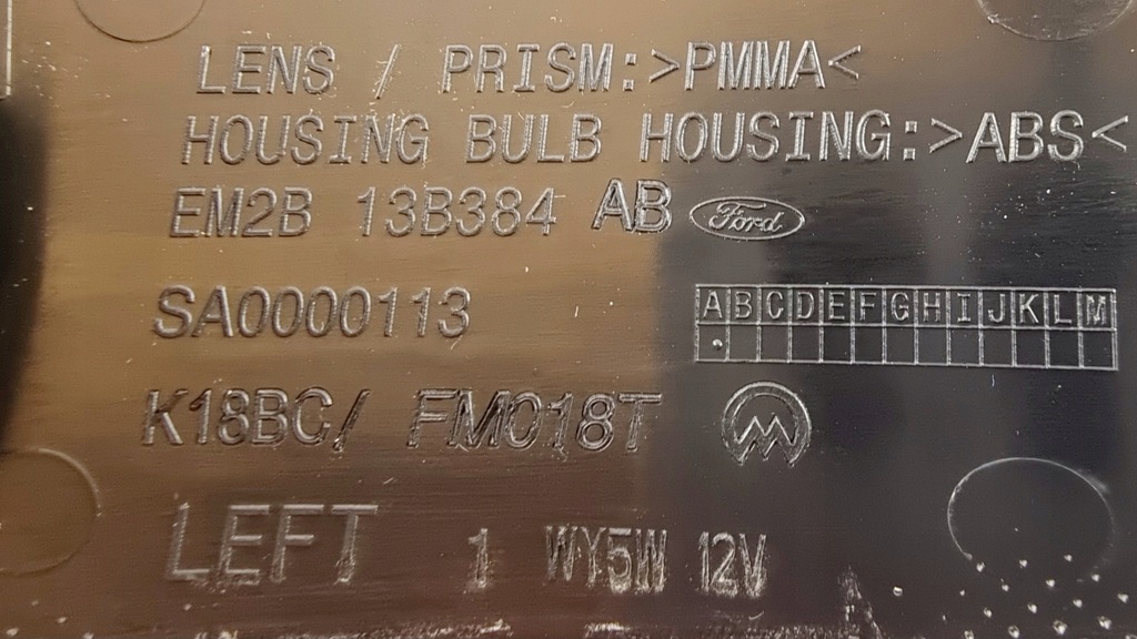 фото №10, Поворотник лівий дзеркало ford edge smax galaxy 2115840 _ em2b-13b384-ab