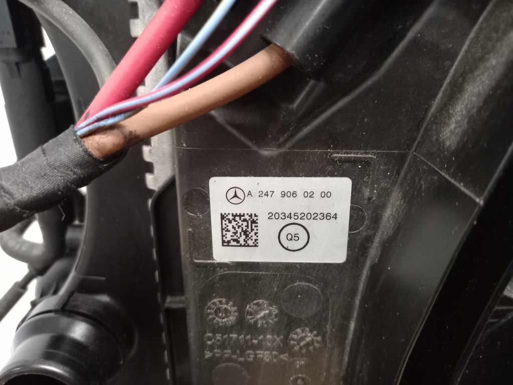 фото №13, Pas передній балка комплект радіатор mercedes gla h247 200d 220d 2476207200