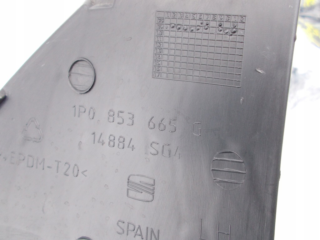 фото №13, Противотуманная фара левый правый решётка решётки seat leon ii lift 2009-2013r 1p0853666e