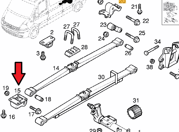 фото №6, Кронштейн передний щетки заднего opel movano 2000-2010