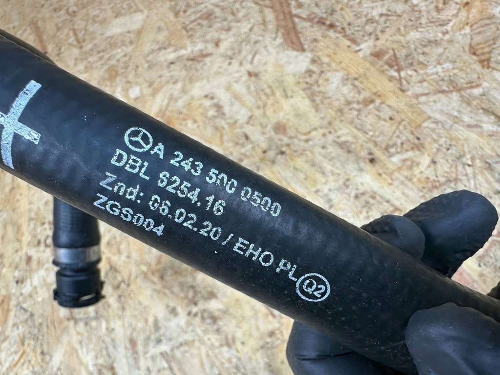 фото №10, Wąż труба шланг wody mercedes eqa eqb h247 w247 a2435000500