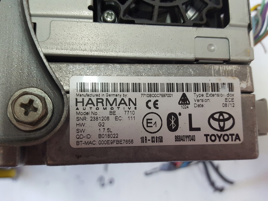 фото №6, Toyota avensis iii t27 lift 12-15r навигация модуль навигации 86840yy040