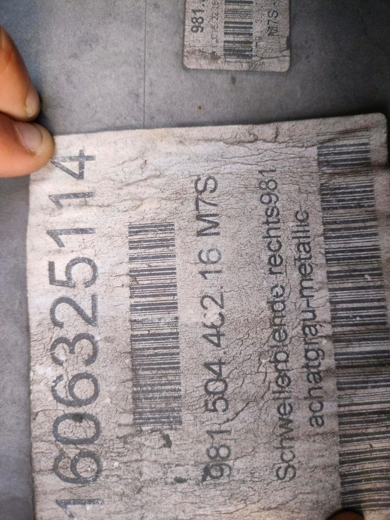 фото №9, Porsche boxter cayman 981 молдинг поріг права org