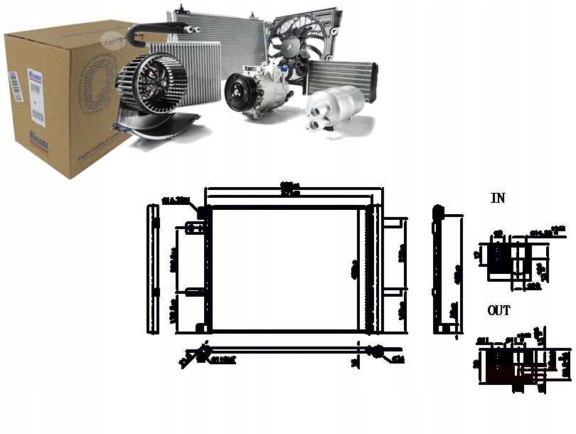 фото №1, Конденсатор кондиціонера ds ds 7 ds 9 citroen berlingo berlingo minivan