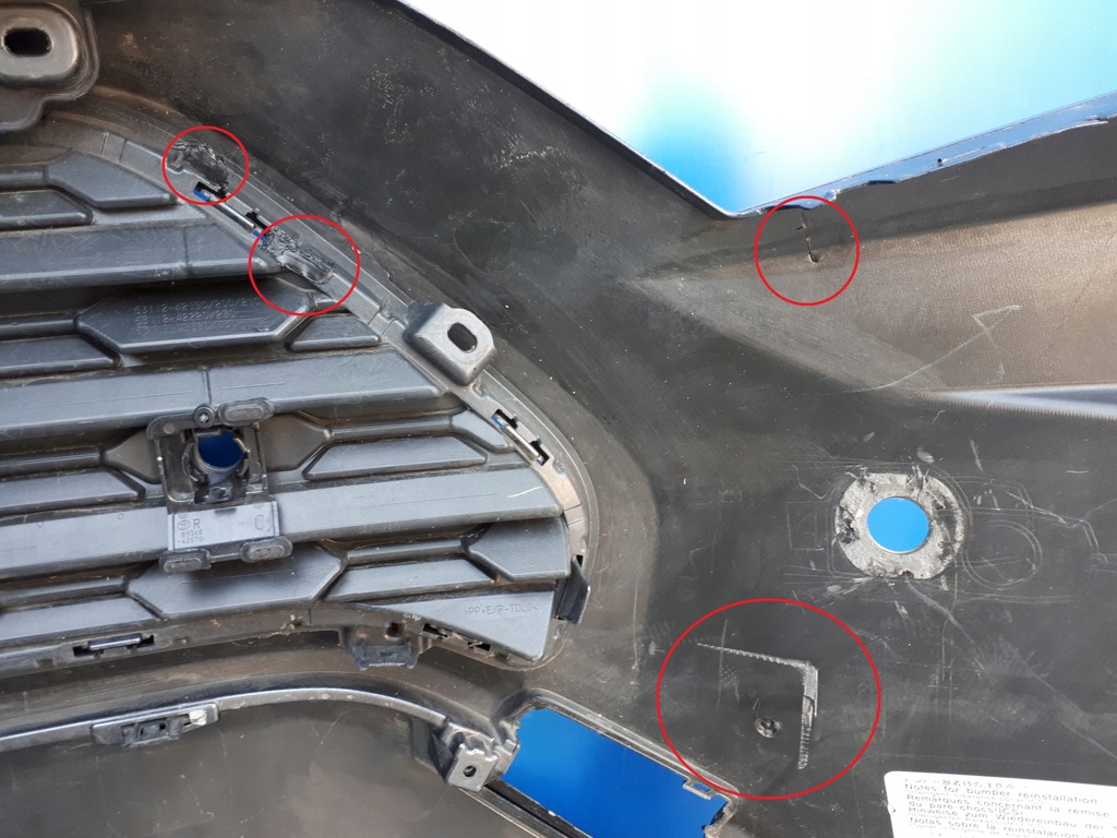 фото №15, Toyota rav4 2018 2019 2020 18 19- бампер передній