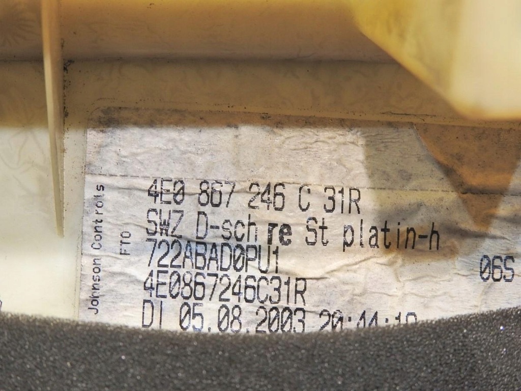 фото №6, Захист стійка d права audi a8 d3 4e0867246c