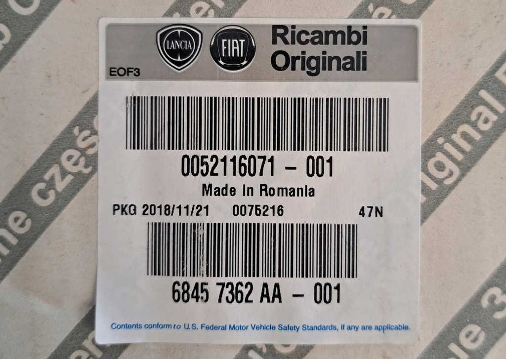 фото №5, Оригинал счетчик приборы 52116071 fiat 500 mph