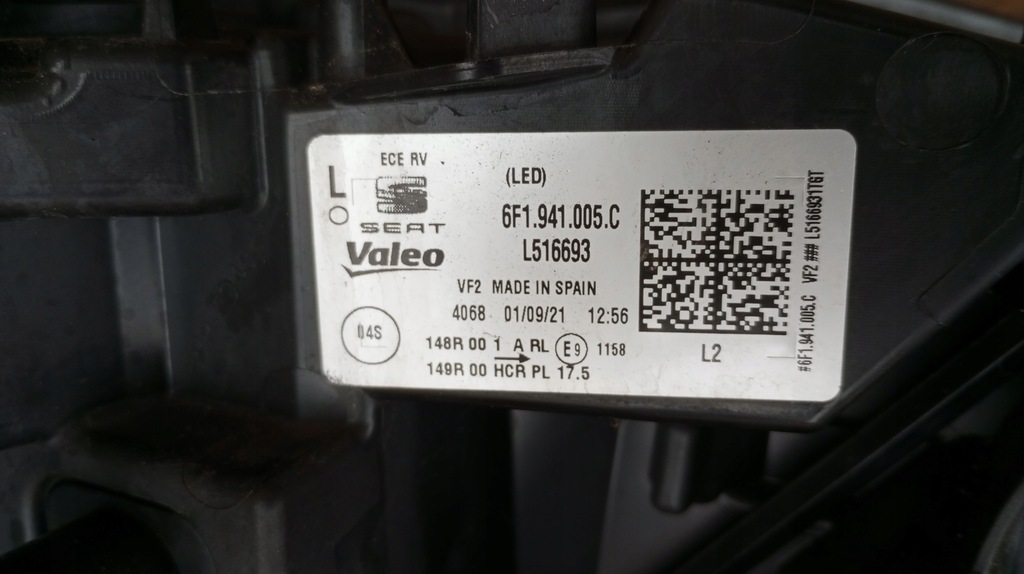 фото №11, Seat ibiza arona 5 v lift 6f1--reflektor full led лівий правий лампа комплект