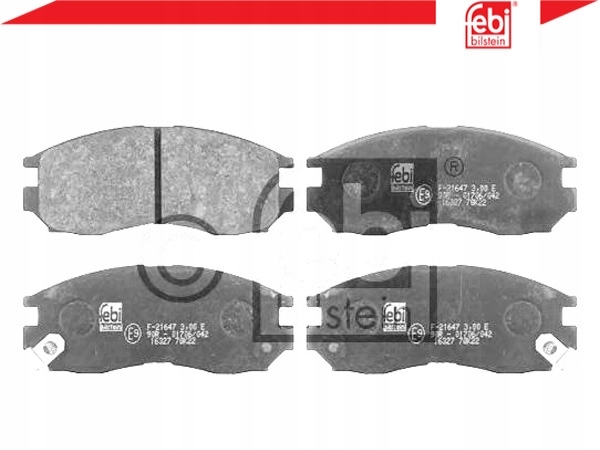 фото №2, Febi bilstein 16327 набір гальмівних колодок гальмівних, гальма дискові