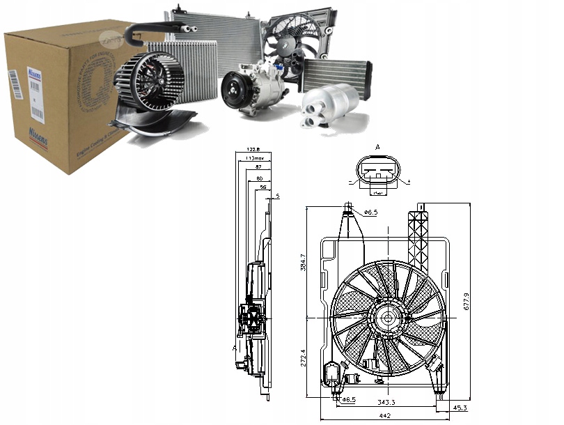 фото №1, Nissens 85706 вентилятор, охолодження двигуна