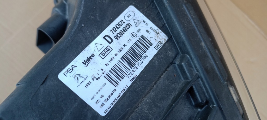 фото №14, Лампа перед передняя правая citroen c4 iii 3 20-24rok full led 9830649280