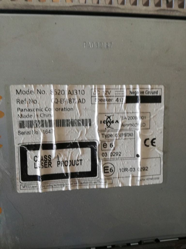 фото №3, Subaru legacy v радіо cd 86201aj310